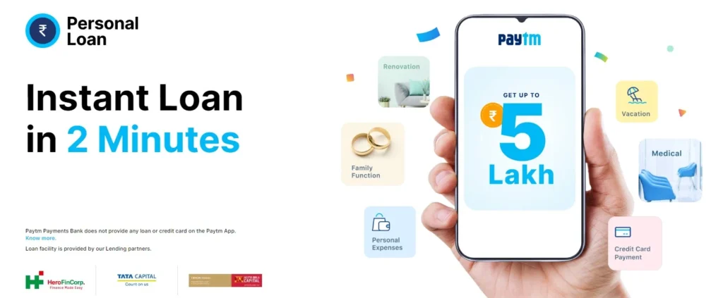 Paytm Personal Loan Apply 2024 : पेटीएम दे रहा 5 लाख तक का लोन, मात्र 2 मिनट में ऐसे करे अप्लाई