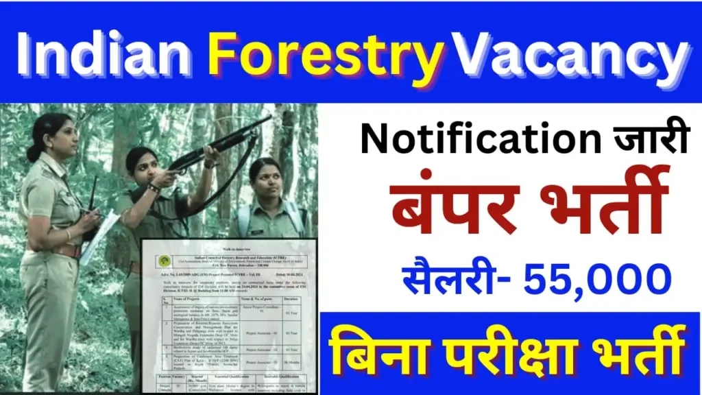 Indian Forestry Vacancy 2024