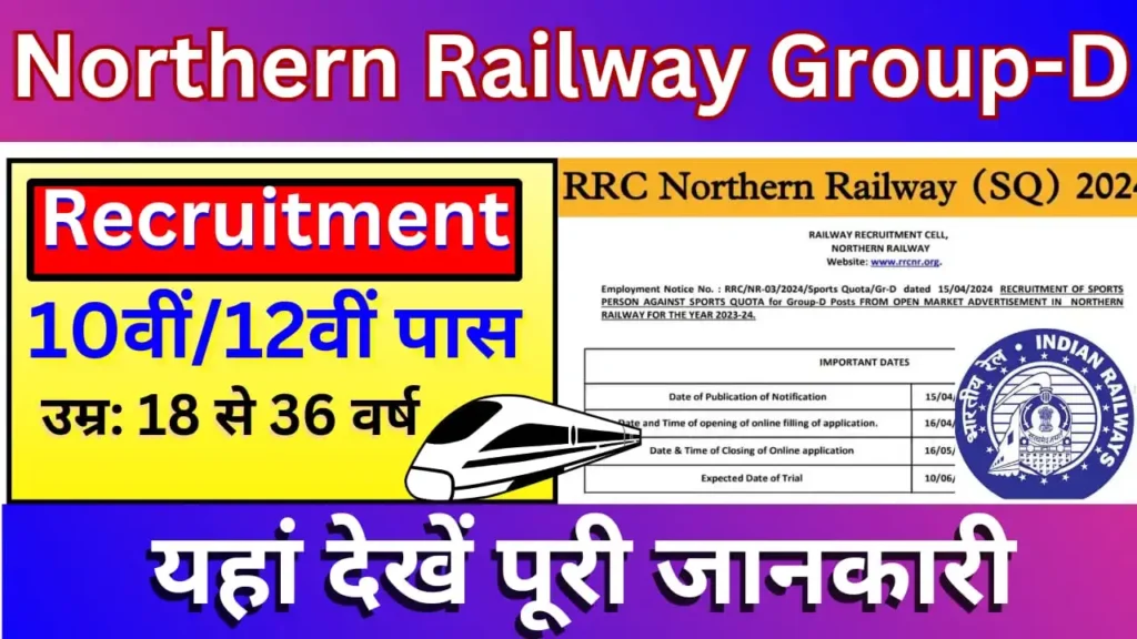 Northern Railway Group D Recruitment