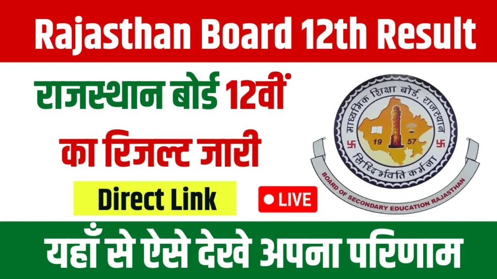 Rajasthan Board 12th Result